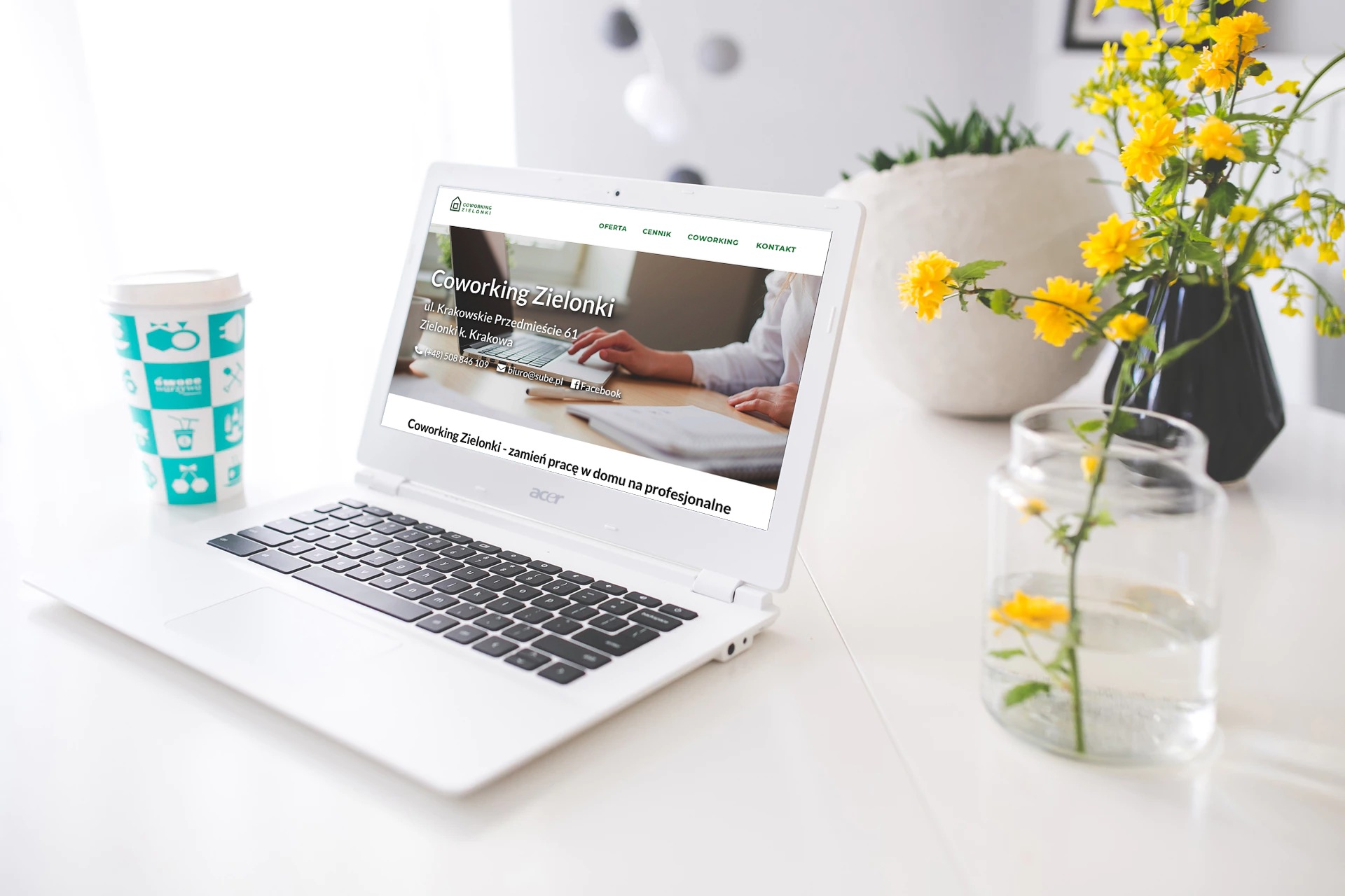 Strona główna Coworkingu w Zielonkach