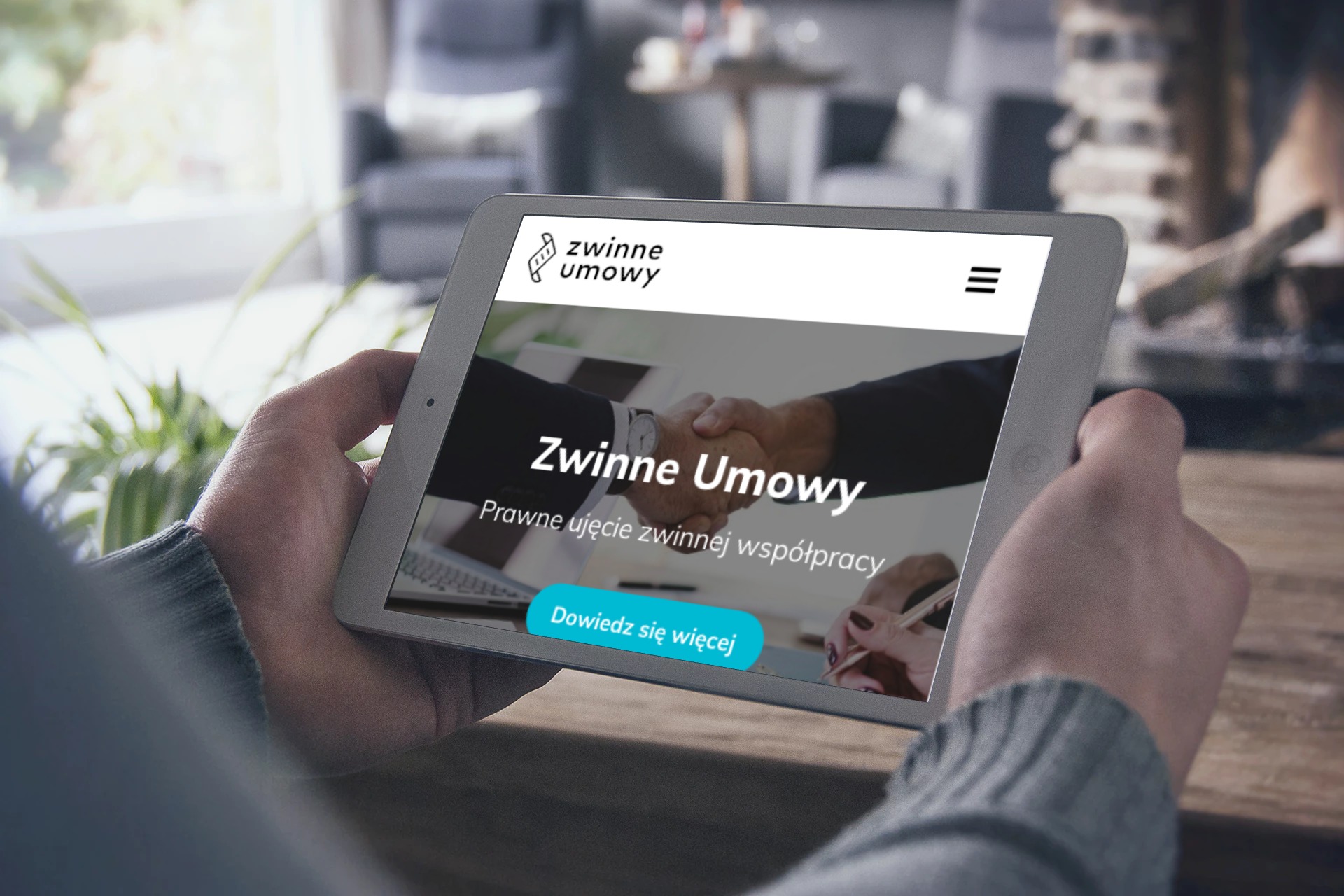 Strona główna umowy prawnej dotyczącej agile